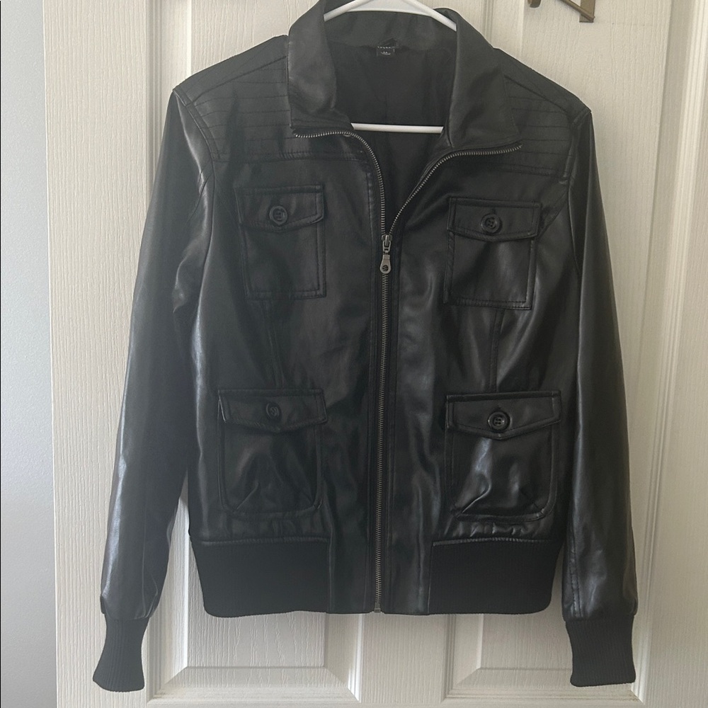 Intro. Women’s Black Bomber Jacket